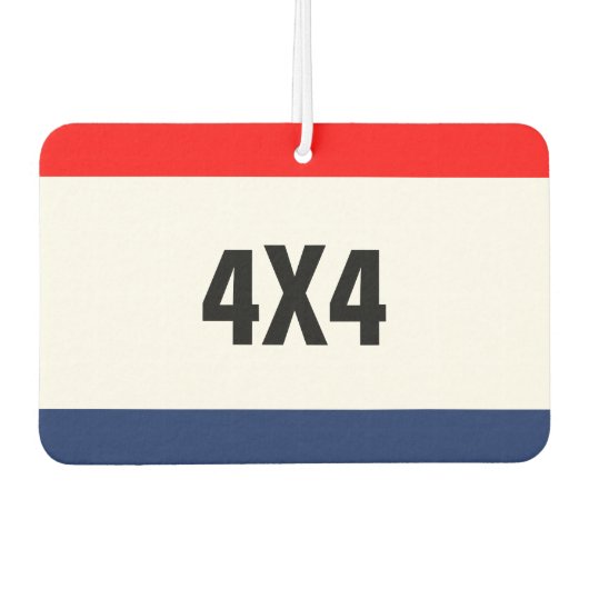 カーディーラー4X4プロモーションカスタマイズ カーエアーフレッシュナー (正面)