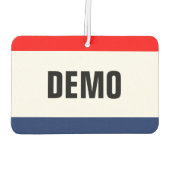 カーディーラーDEMOプロモーションカスタマイズ カーエアーフレッシュナー (裏面)