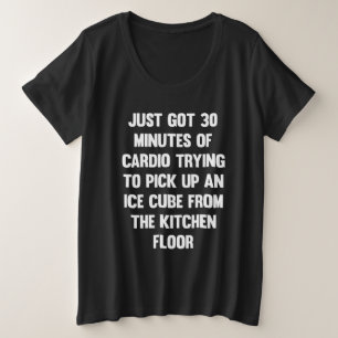 カーディ得オわずか30分… おもしろい引用文 おもしろい プラスサイズTシャツ