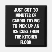 カーディ得オわずか30分…|おもしろい引用文 |おもしろい マグネット (正面)