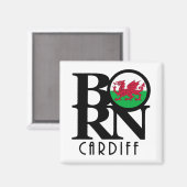 カーディ生まれフ・ウェールズ マグネット (正面/裏面)