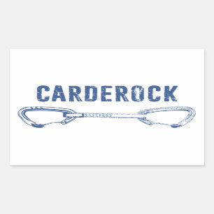 カーデロックロック登山クックドロー 長方形シール