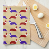 カーデ数々のガンコルギ キッチンタオル (四つ折り)