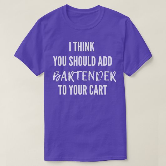 カートに追加バーテンダー Tシャツ (デザイン正面)