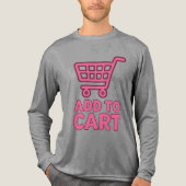 カートに追加 – トレンディーピンクショッピングカートデザイン トライブレンドＴシャツ (正面)