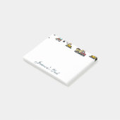 カートゥートラックカークレーン車名パーソナライズされた ポストイット (アングル)