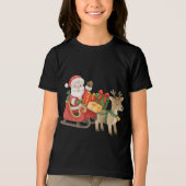 カートゥーンのサンタクロース トライブレンドＴシャツ (正面)