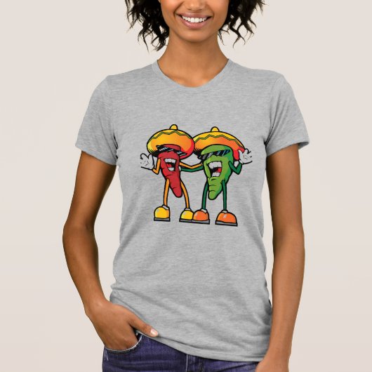 カートゥーンのホットペッパー Tシャツ (正面)