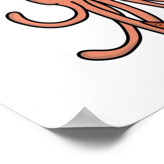 カートゥーンイカ ポスター (角)