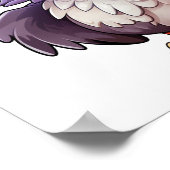 カートゥーンイーグルイラストレーション ポスター (角)