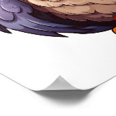 カートゥーンイーグルイラストレーション ポスター (角)