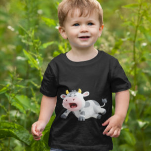 カートゥーンカウ - かわいい牛のキャラクター Tシャツ