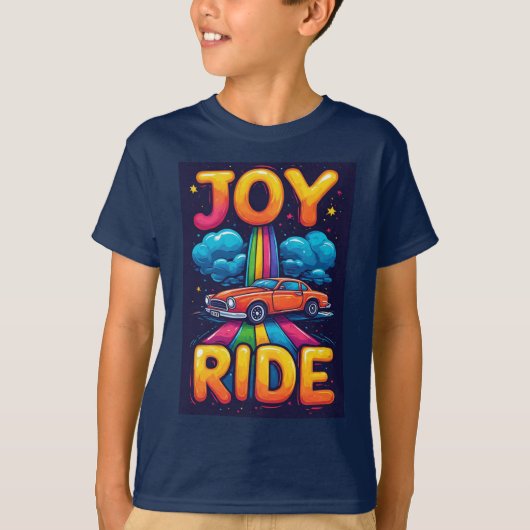 🌟 カートゥーンカーの運転手は大きな楽しみへ🚙 Tシャツ (正面)