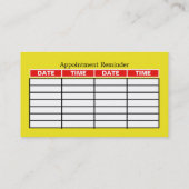 カートゥーンカードライビングスクール/インストラクターアポイントメント 名刺 (裏面)