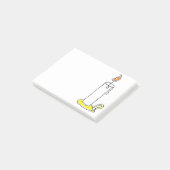 カートゥーンキャンドルホリデーキャンドルズティックデザイン ポストイット (アングル)