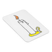 カートゥーンキャンドルホリデーキャンドルズティックデザイン マグネット (右側)