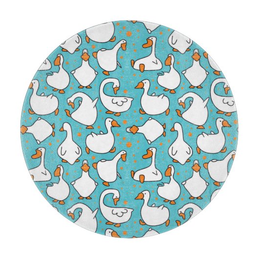 カートゥーングースおもしろいヴィンテージイラストレーション カッティングボード (正面)