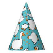 カートゥーングースおもしろいヴィンテージイラストレーション パーティーハット (裏面)