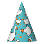 カートゥーングースおもしろいヴィンテージイラストレーション パーティーハット (正面)