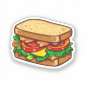 カートゥーンサンドイッチ シール (正面)