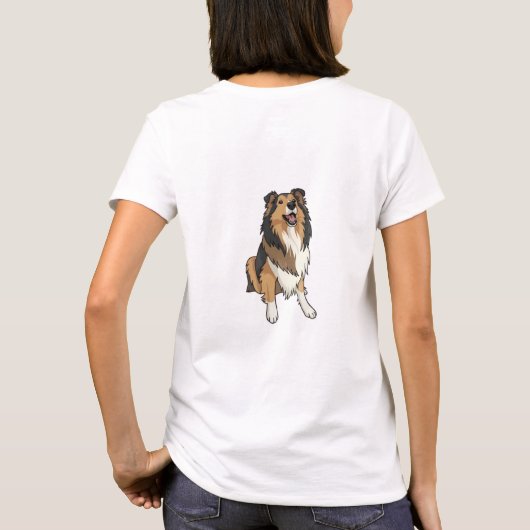 カートゥーンシェルティー Tシャツ (裏面)