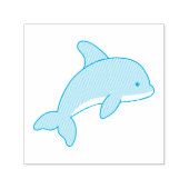 カートゥーンジャンピングイルカ セルフインキングスタンプ (デザイン)
