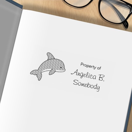 カートゥーンジャンピングイルカ ラバースタンプ