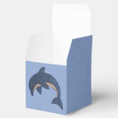 カートゥーンジャンピングドルフィンきらびやかなダークブルー白 フェイバーボックス (オープン)