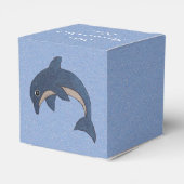 カートゥーンジャンピングドルフィンきらびやかなダークブルー白 フェイバーボックス (裏面サイド)