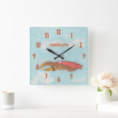 カートゥーンスーパーロス時計 スクエア壁時計 (ホーム)