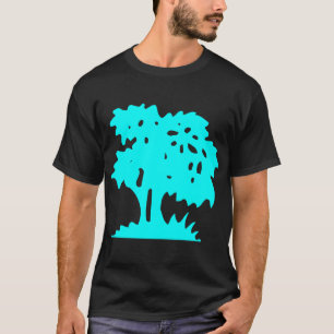 カートゥーンツリー-シアン Tシャツ