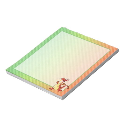 カートゥーンドラゴンデザイン ノートパッド (回転)