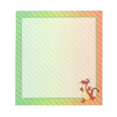 カートゥーンドラゴンデザイン ノートパッド (正面)