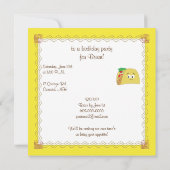 カートゥーンピナタ誕生日招待状 招待状 (裏面)