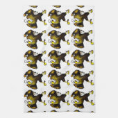 カートゥーンファイティングイーグル キッチンタオル (縦)