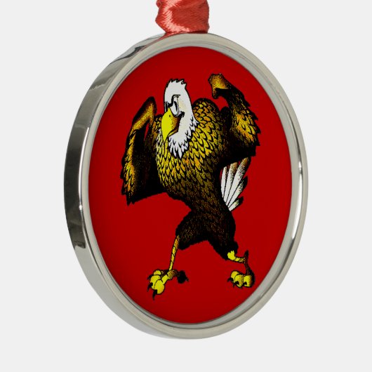 カートゥーンファイティングイーグル メタルオーナメント (右)
