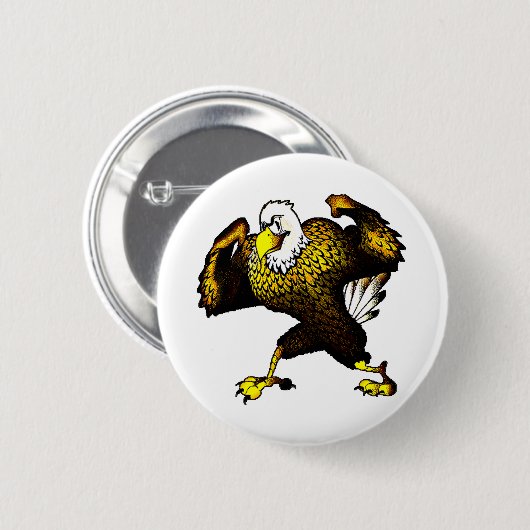 カートゥーンファイティングイーグル 缶バッジ (正面&裏面)