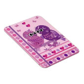 カートゥーンフクロウのかわいいバレンタインマグネット マグネット (右側)