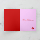 カートゥーンフクロウの飾り付きかわいいクリスマスカード シーズンカード (内部)