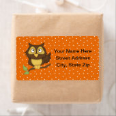 カートゥーンフクロウ(tan) ラベル (インサイチュ)