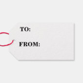 カートゥーンブラックサンタクロース紙ギフトラベル ギフトタグ (裏面横)