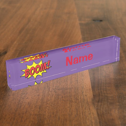 カートゥーンブームThunder_Cove デスクネームプレート (側面)