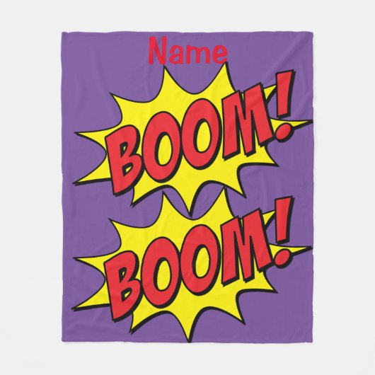 カートゥーンブームThunder_Cove フリースブランケット (正面)