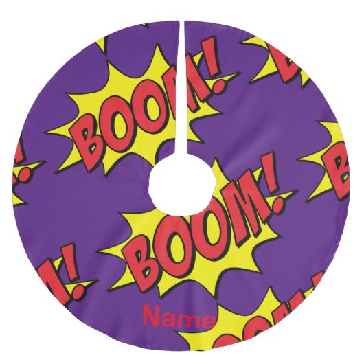 カートゥーンブームThunder_Cove ブラッシュドポリエステルツリースカート (正面)