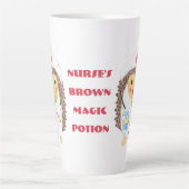 カートゥーンヘッジホッグナース魔法ポーションラテマグ カフェラテマグ (正面)