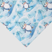 カートゥーンペンギンサーフィン 薄葉紙 (詳細)