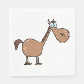 カートゥーンホース紙ナプキンス スタンダードランチョンナプキン (正面)