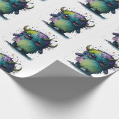 カートゥーンモンスターデザイン ラッピングペーパー (角)