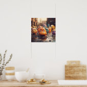 カートゥーンモンスター通り集団 ポスター (キッチン)