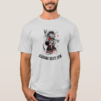 カートゥーンモンスター ローラースケート Tシャツ